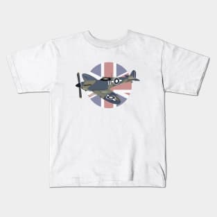 Supermarine Seafire Fighter Aircraft Kids T-Shirt